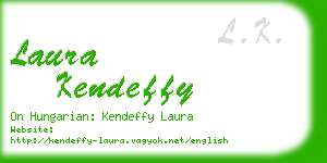 laura kendeffy business card